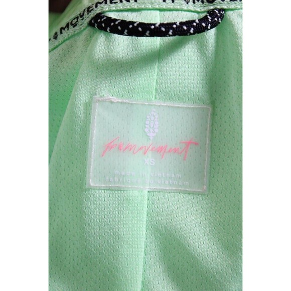 Free People Fp Movement Aurora Maxi Windbreaker Parka Jacket Neon Lime XS - Picture 10 of 10